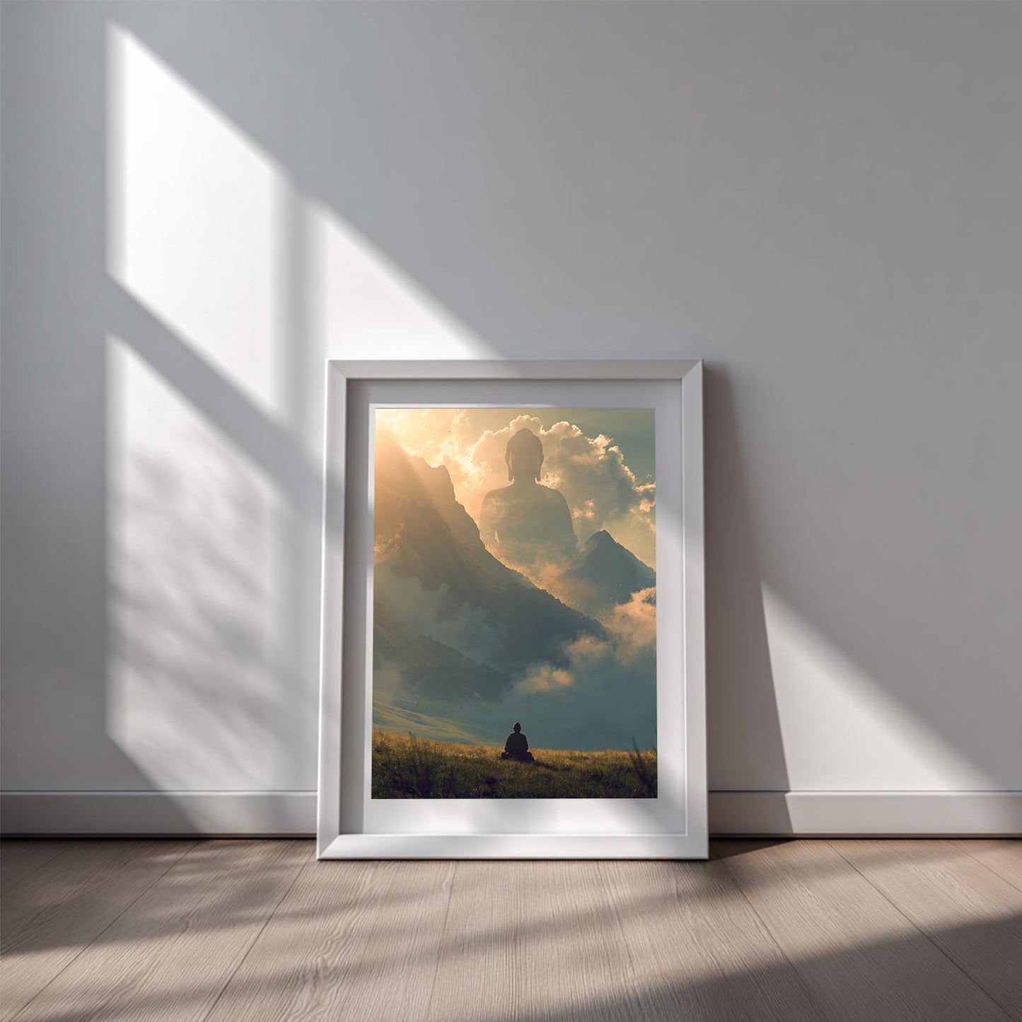 Modern Buddha Zen Abstract