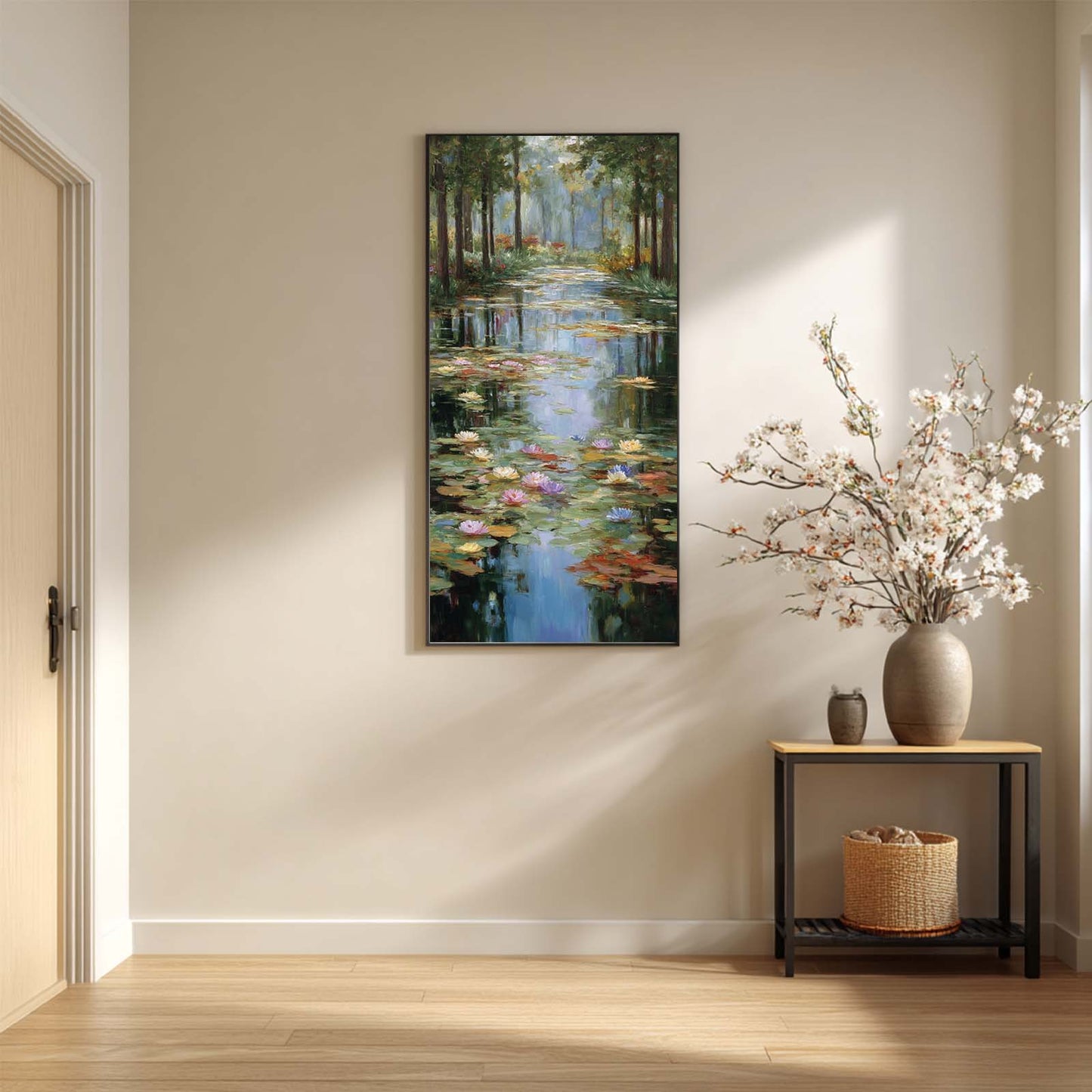 Abstract Landscape Pond Water Lilies