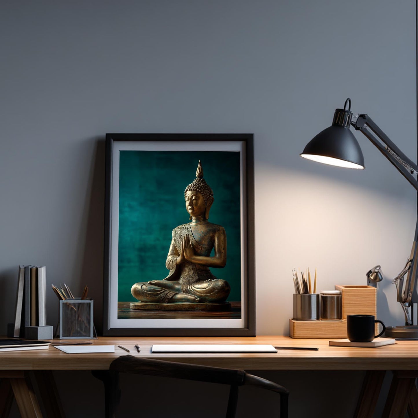 Modern Meditation Buddha Abstract
