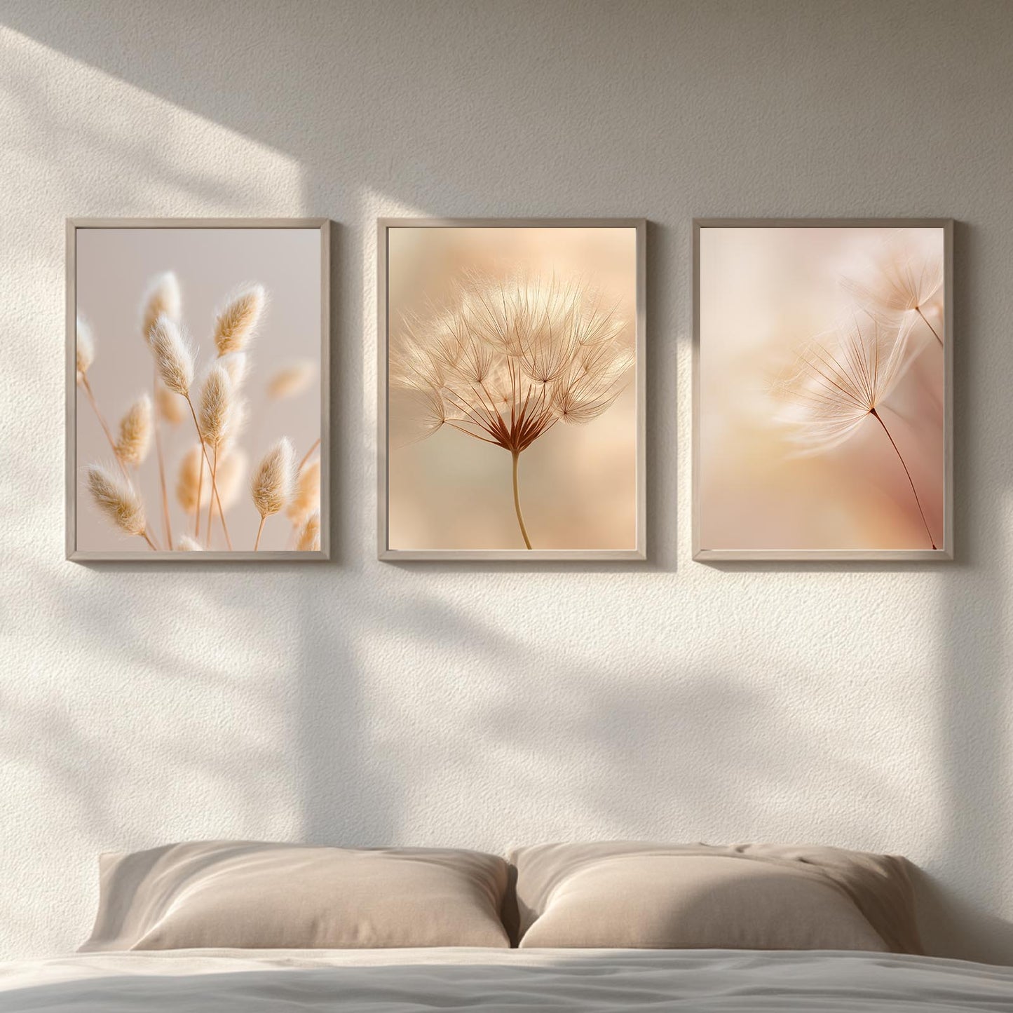 Modern Beige Dandelion Pampas Grass