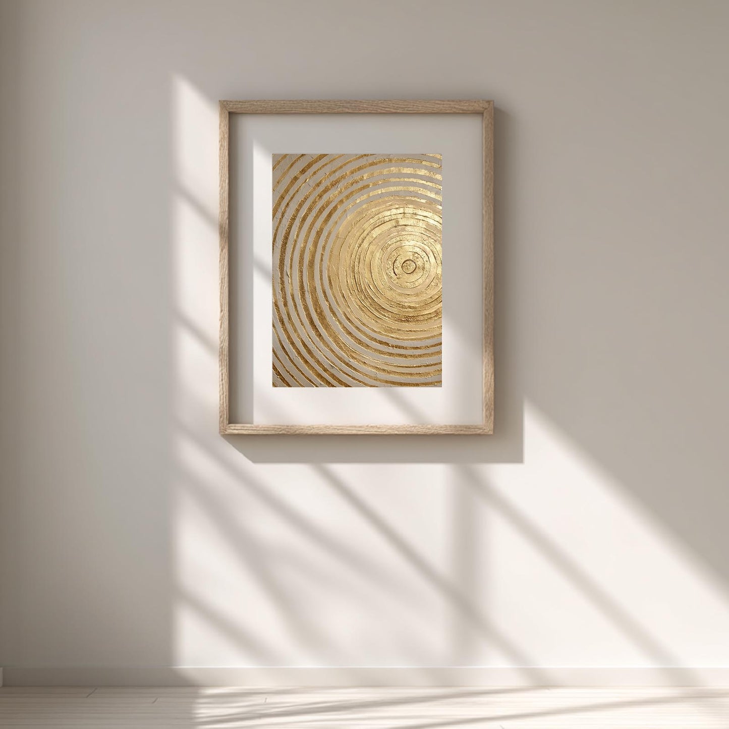 Golden Whirl Abstract