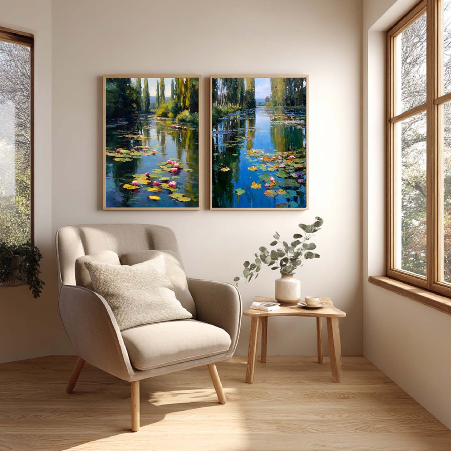 Abstract Water Lilies