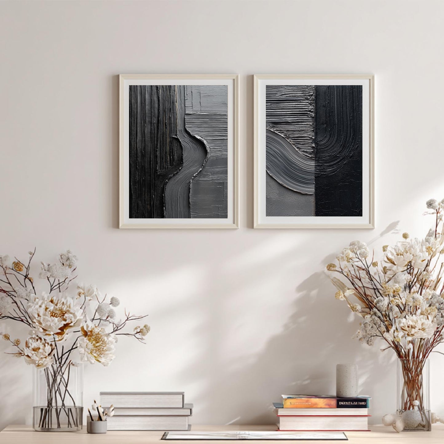 Abstract Black Gray
