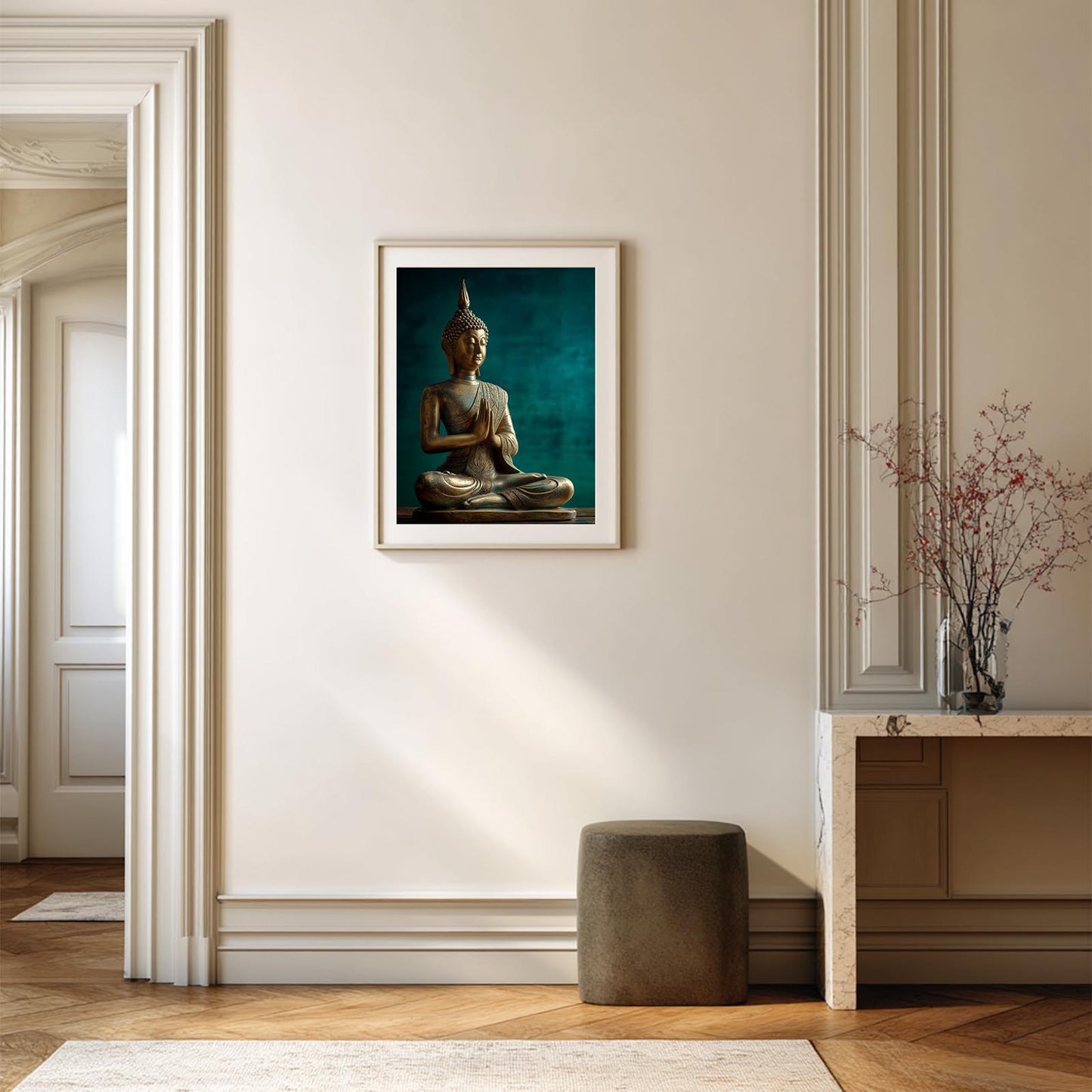 Modern Meditation Buddha Abstract