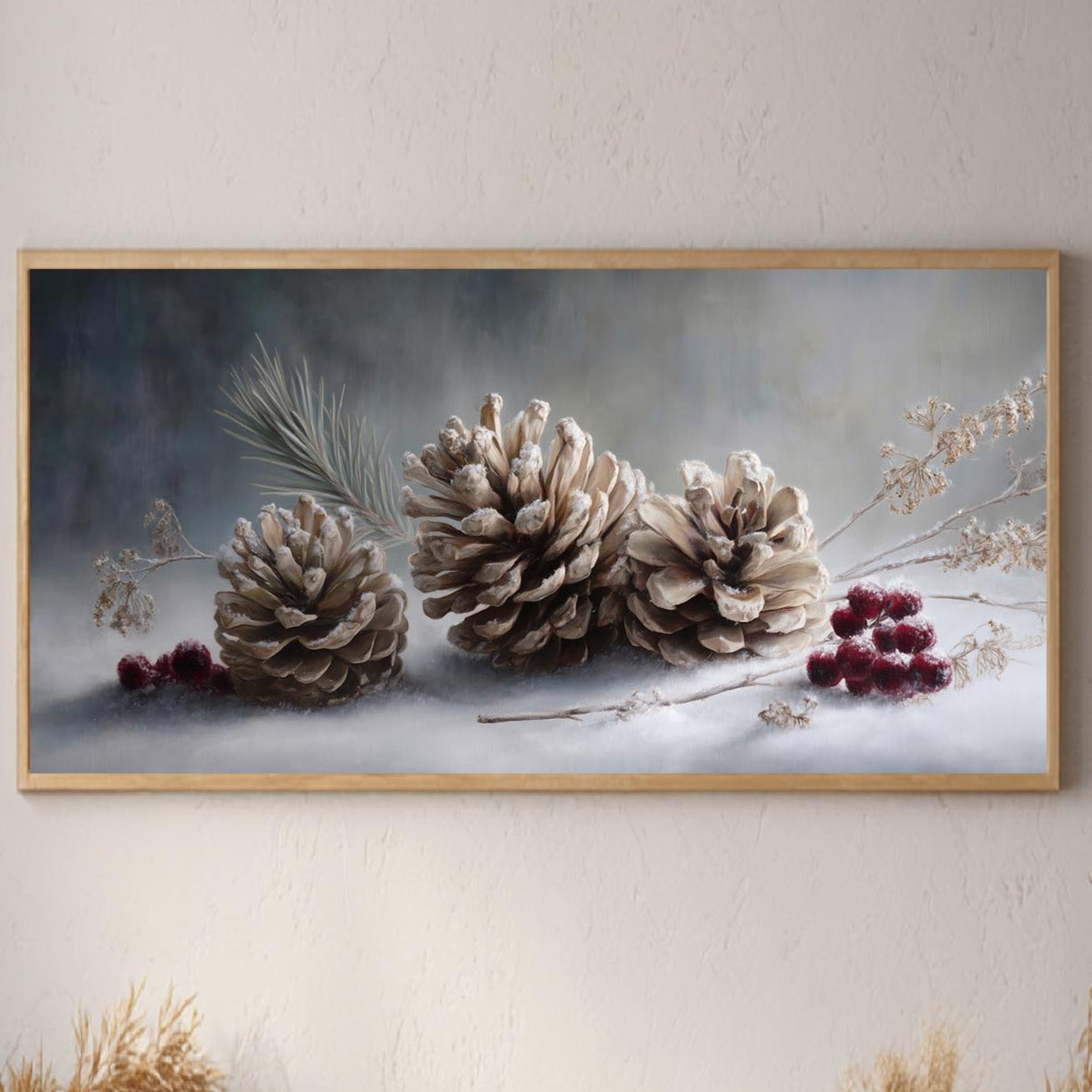 Winter Theme Abstract Forest Landscape