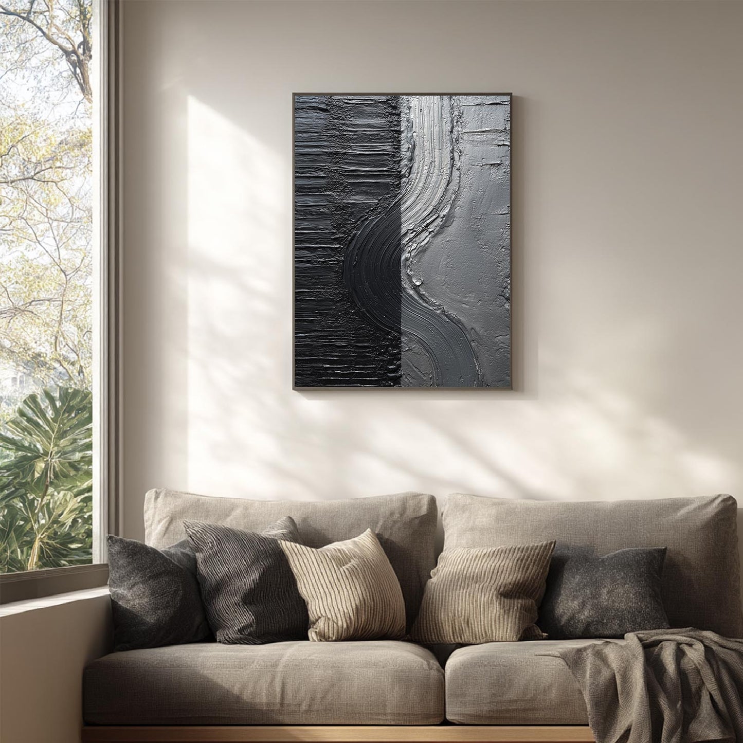 Abstract Black Gray