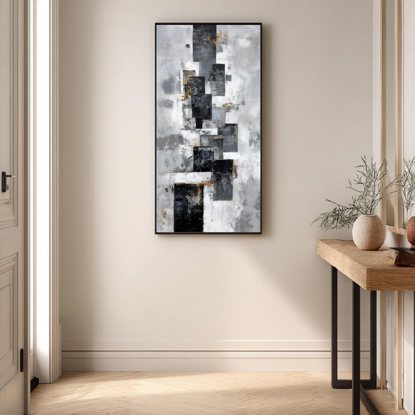 Abstract Black and White