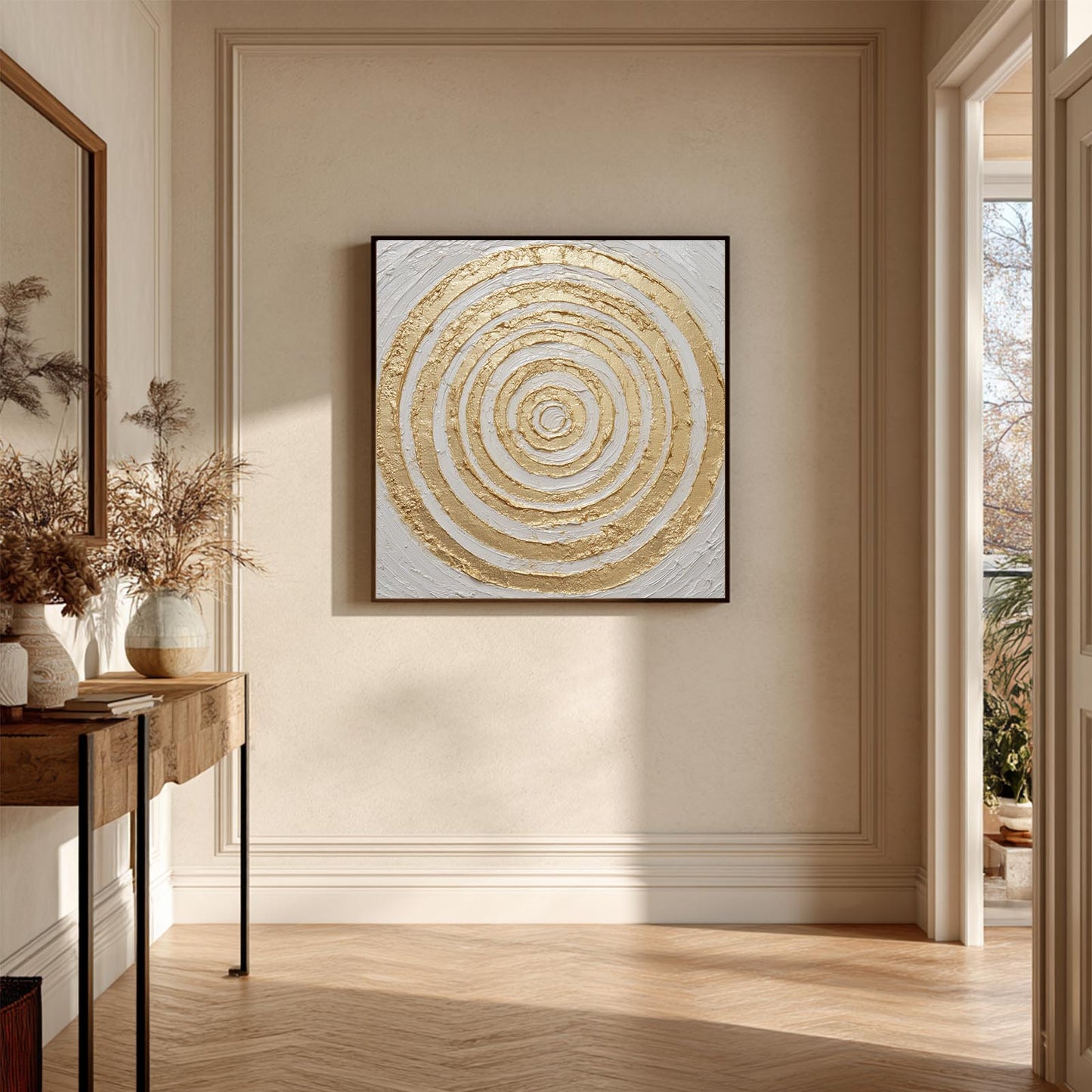 Abstract Golden Whirl