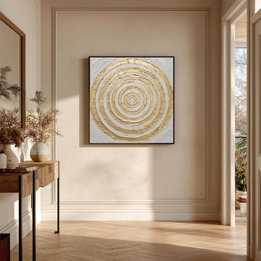 Abstract Golden Whirl