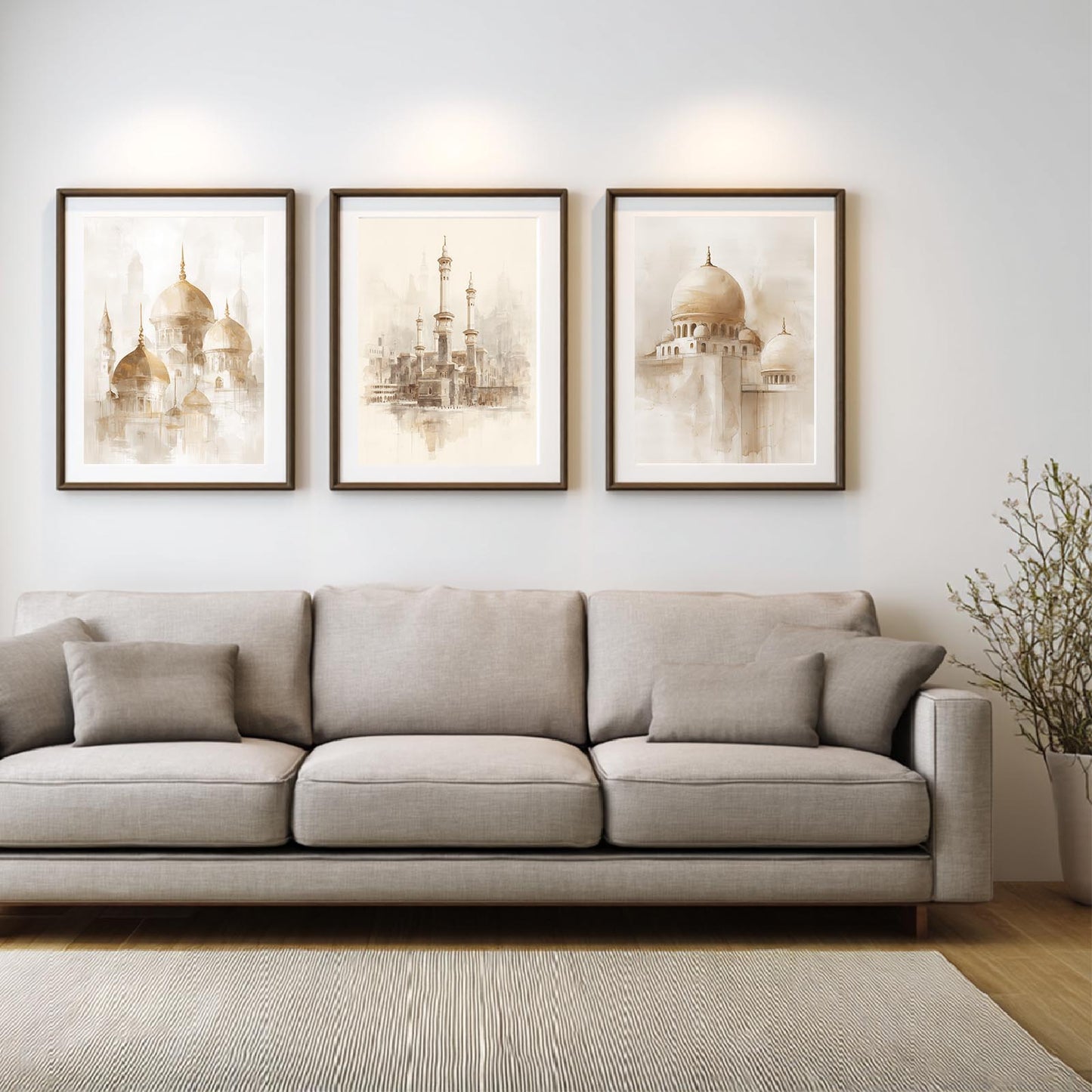 Abstract Beige Islamic Architecture