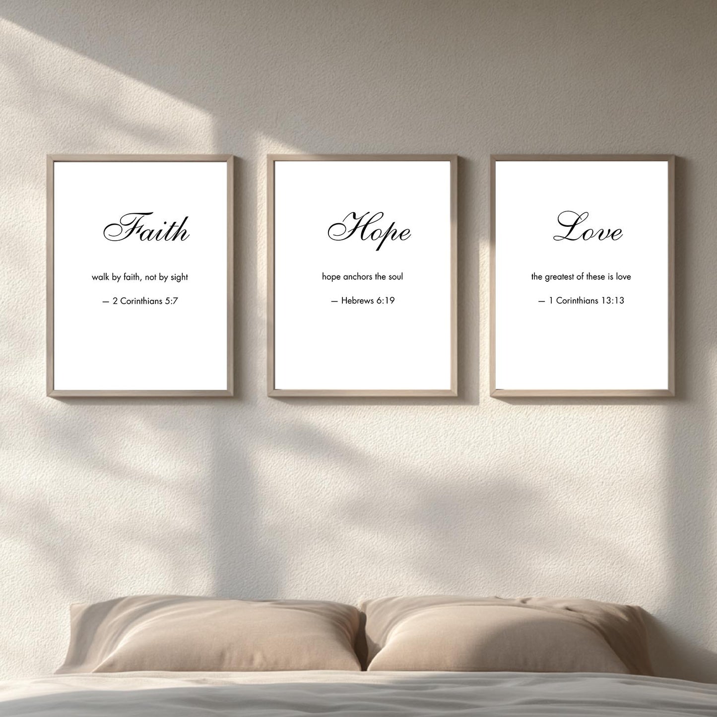 Faith Hope Love Bible Minimalist