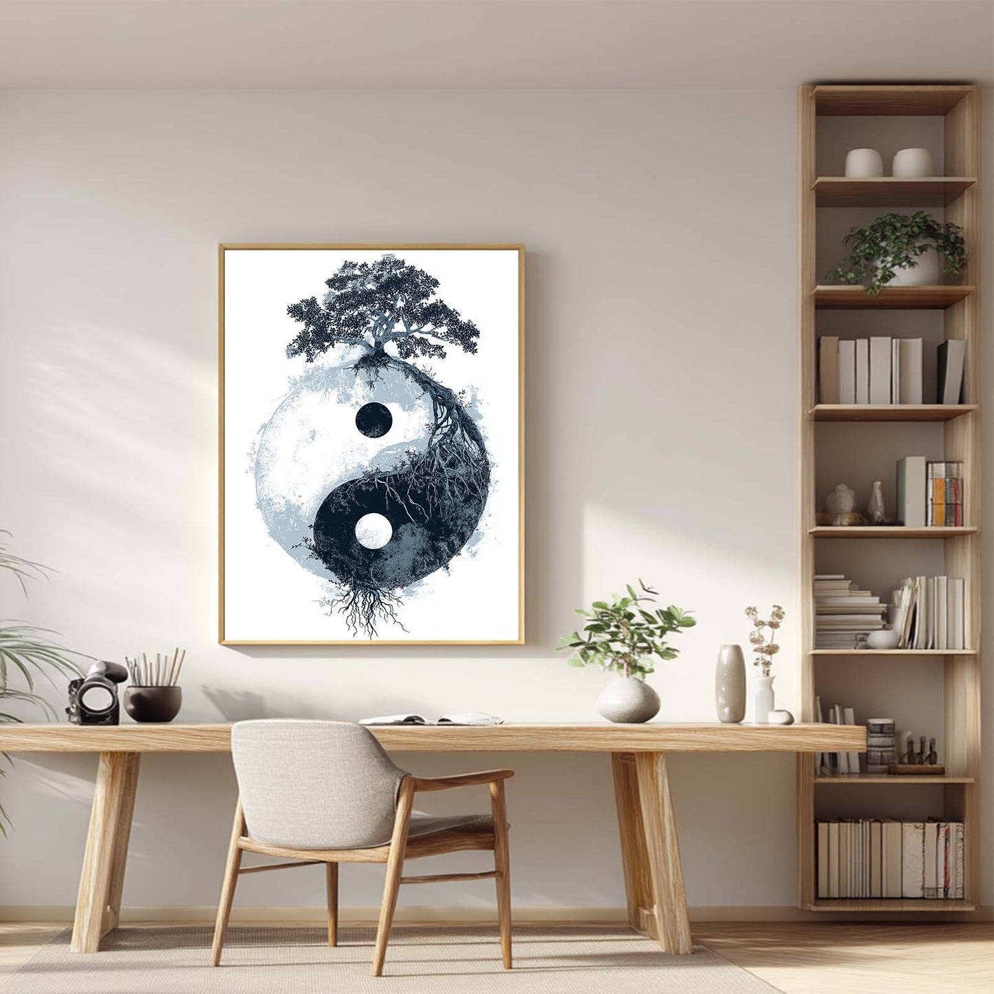 Abstract Yin-Yang Tree of Life