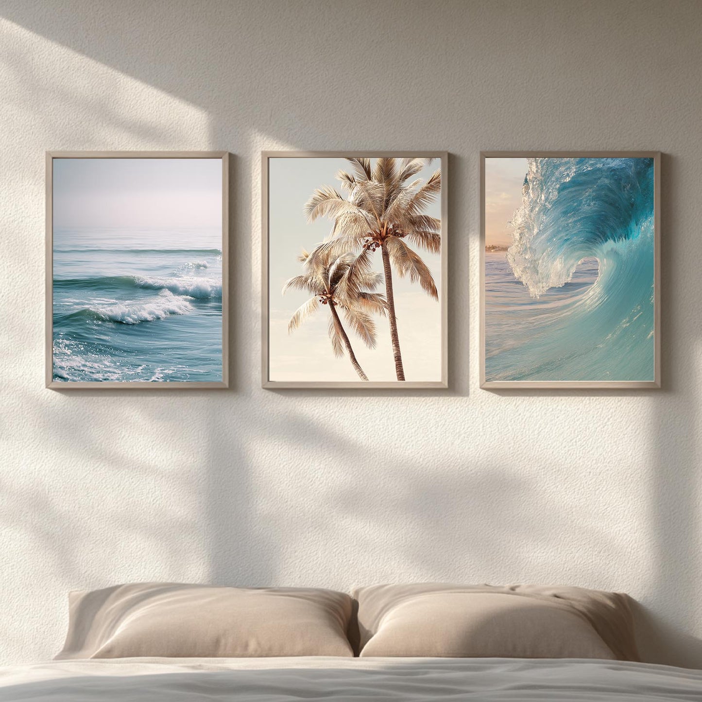 Modern Ocean Surfing Palm Trees