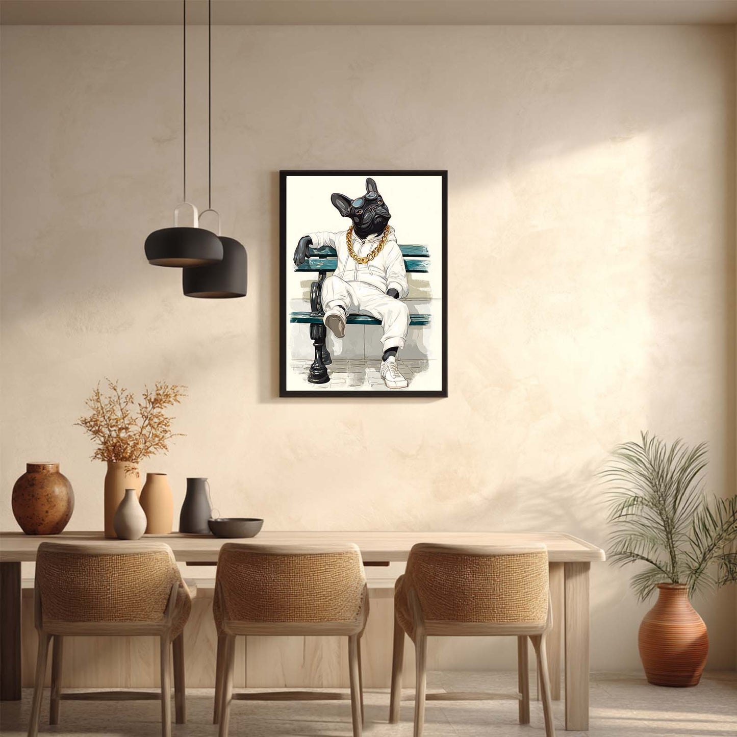 Abstract Funny Animals French Bulldog