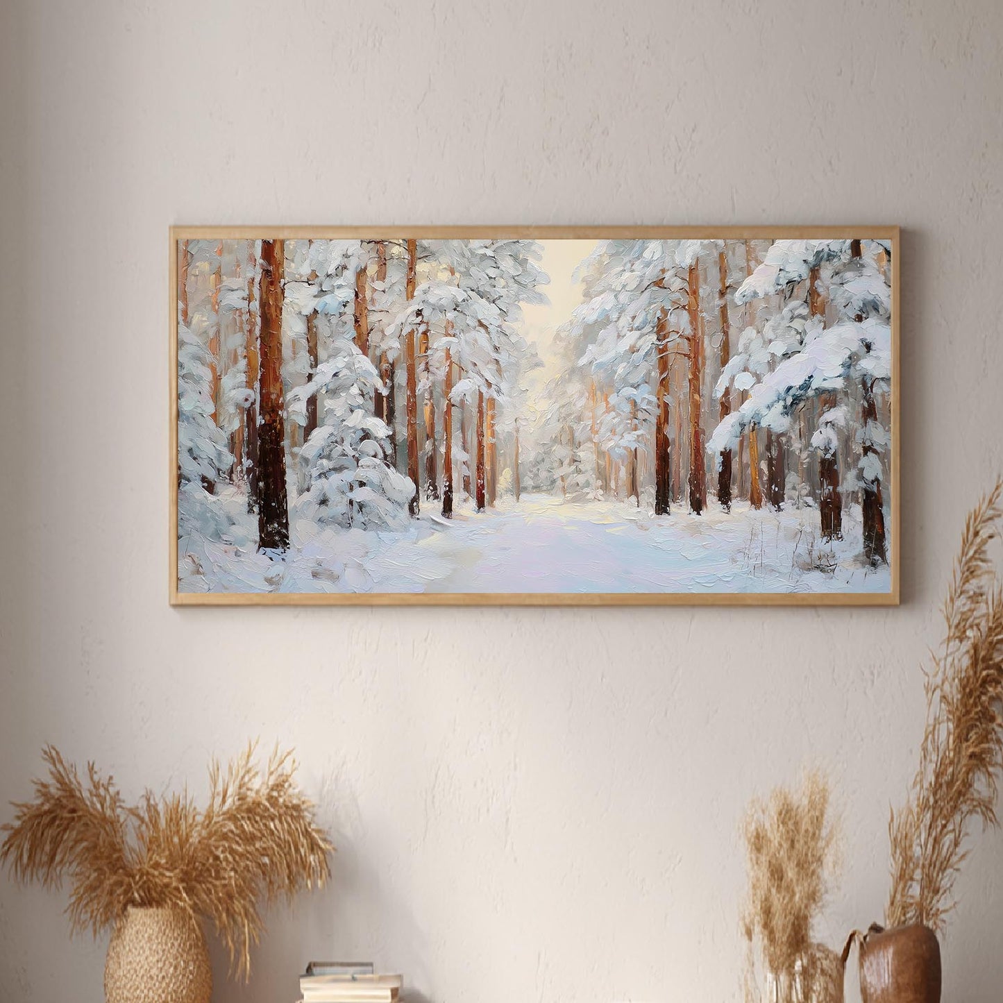 Abstract Landscape Winter Forest