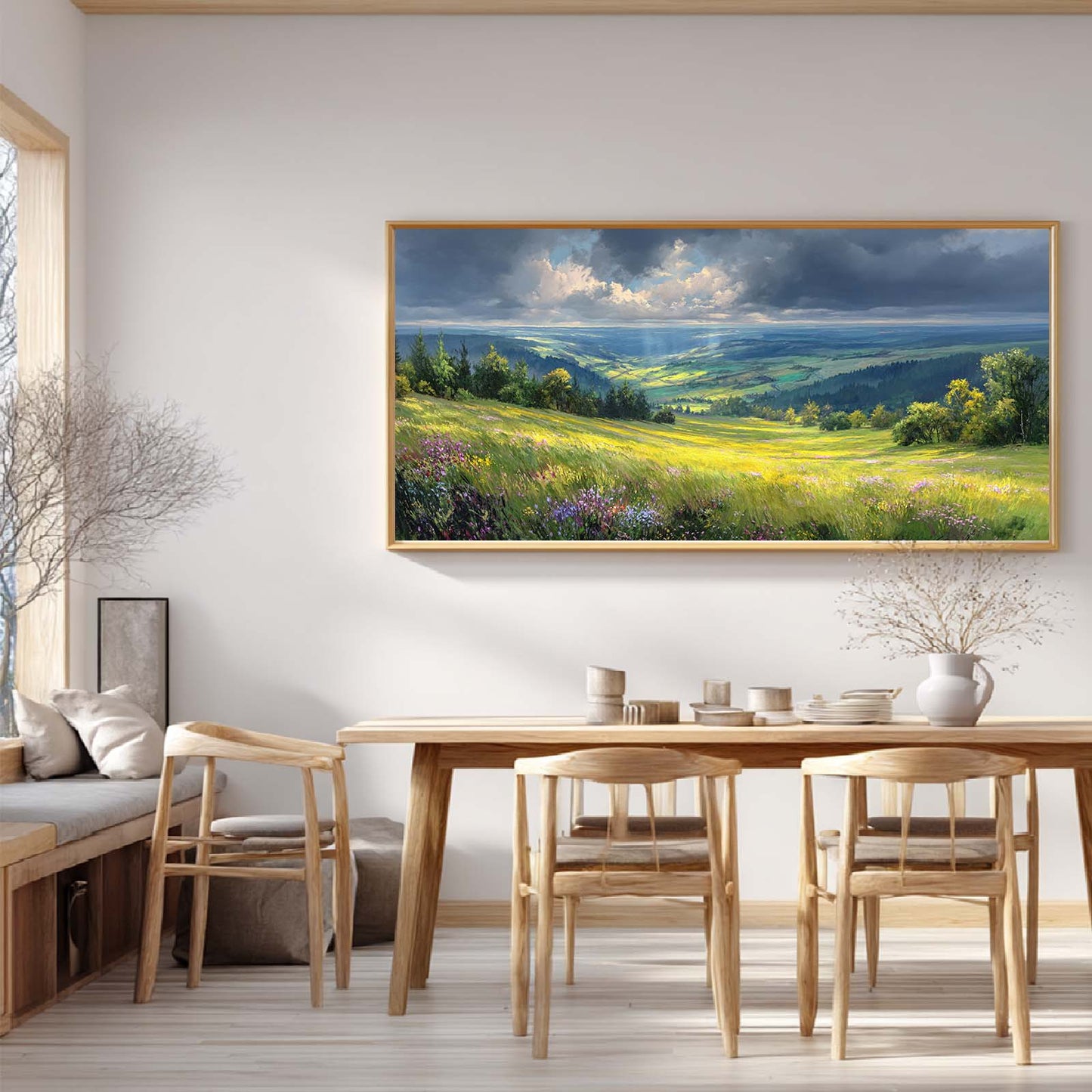 Abstract Landscape Prairie Sunshine