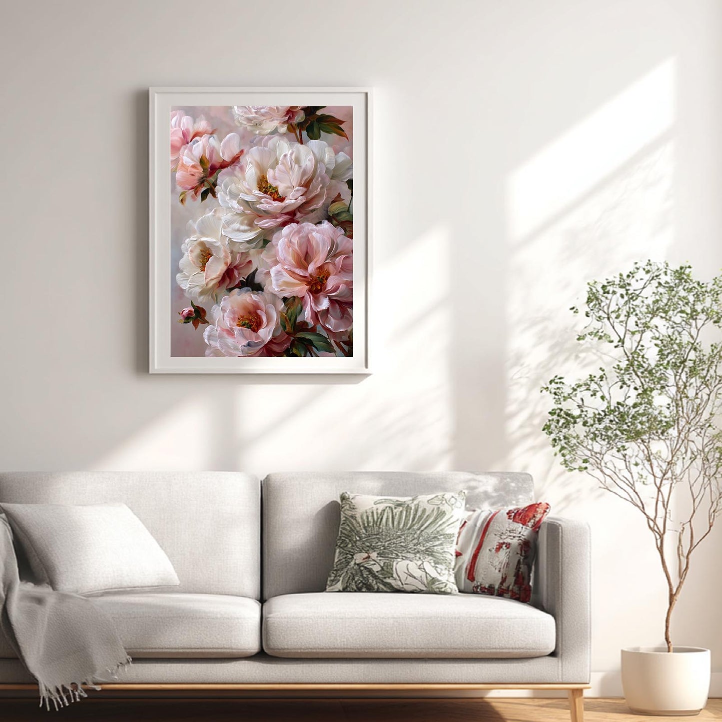 Abstract Plants Pink Flowers