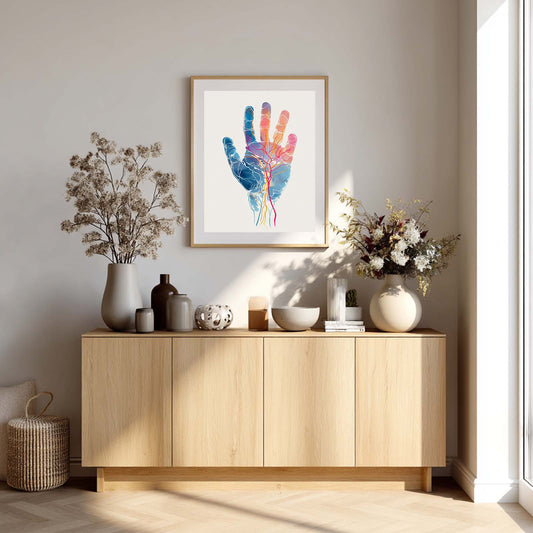 Abstract Human Anatomy Watercolor