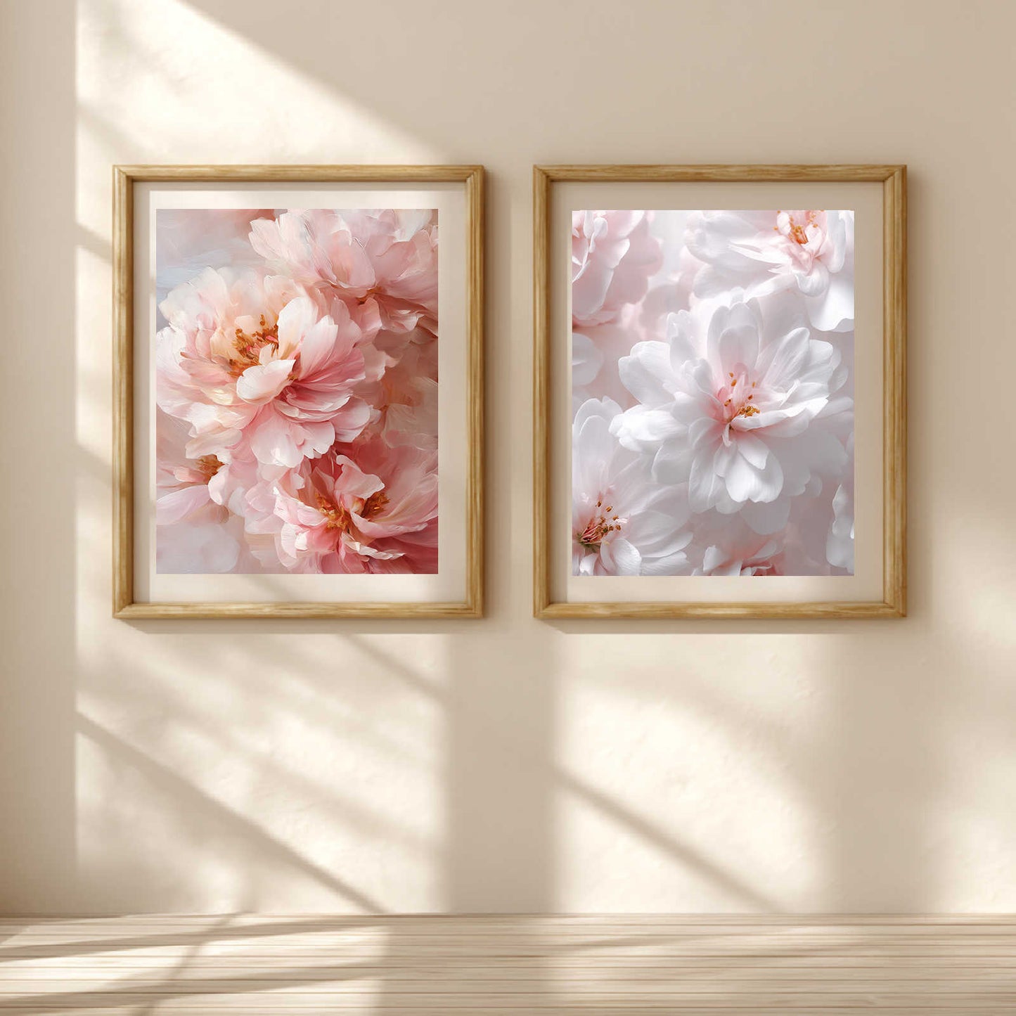 Modern Pink and White Flowers Spring
