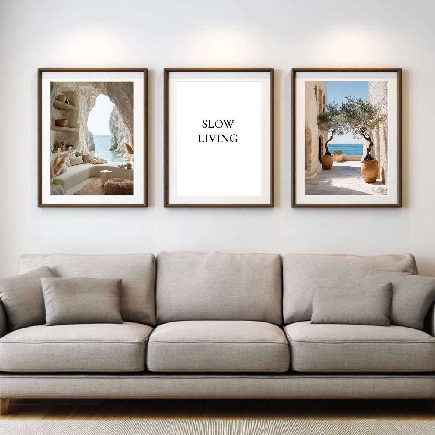 Modern Mediterranean Courtyard Olive Tree
