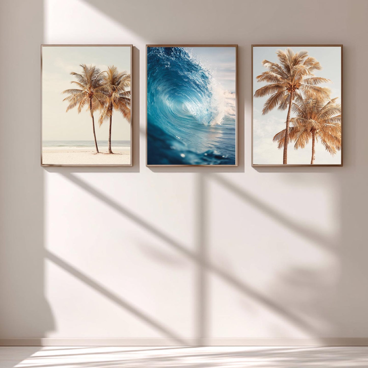 Modern Ocean Surfing Palm Trees