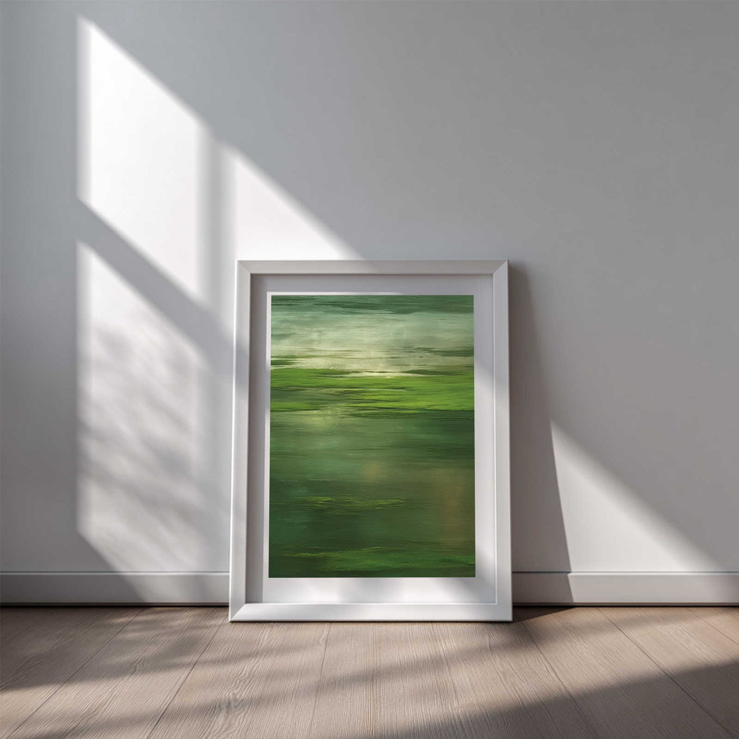 Abstract Landscape Summer Green Pond
