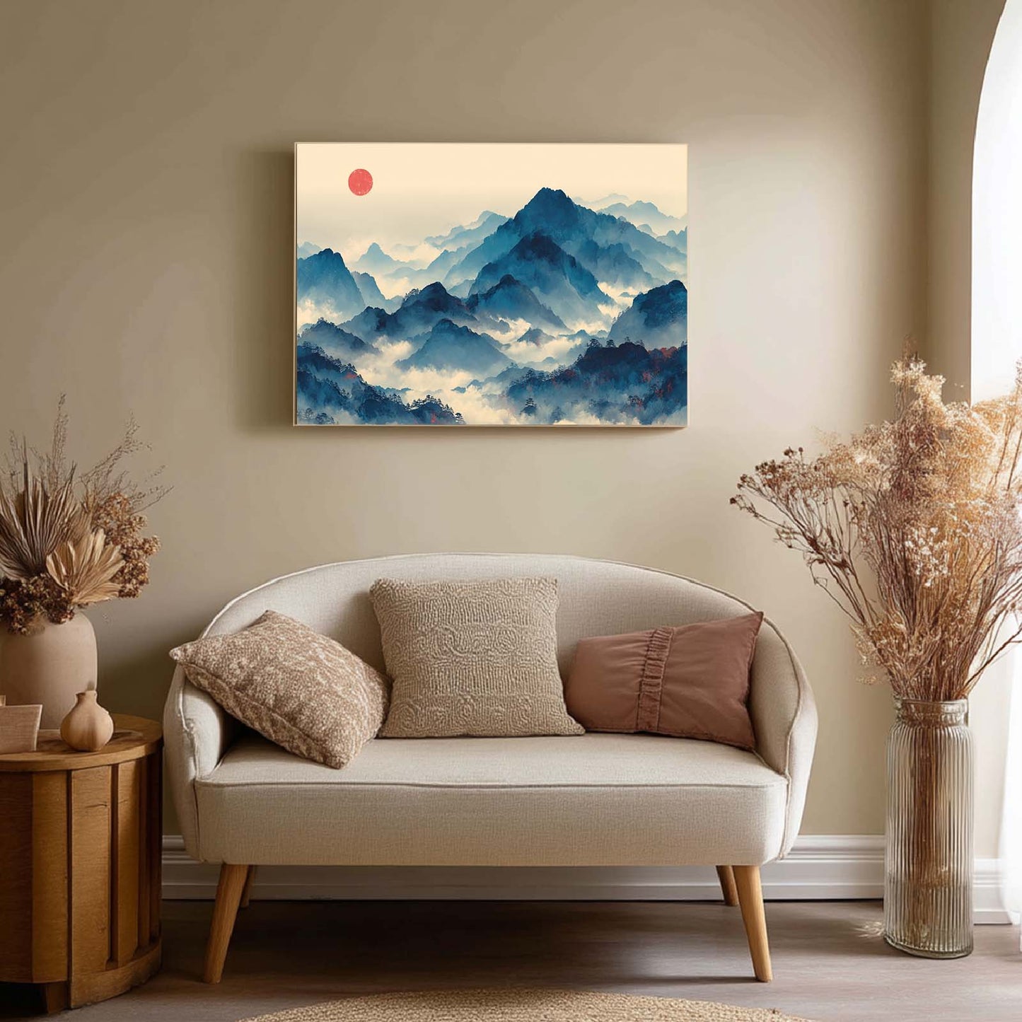 Abstract Landscape Sunrise Mountains