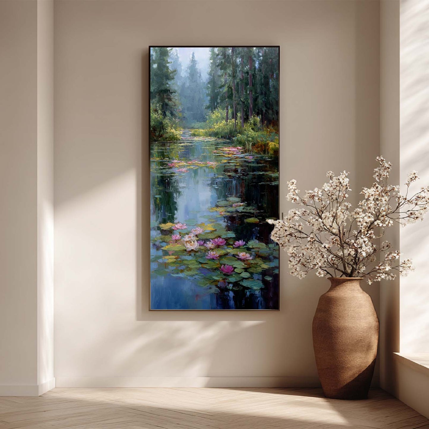 Abstract Landscape Pond Water Lilies