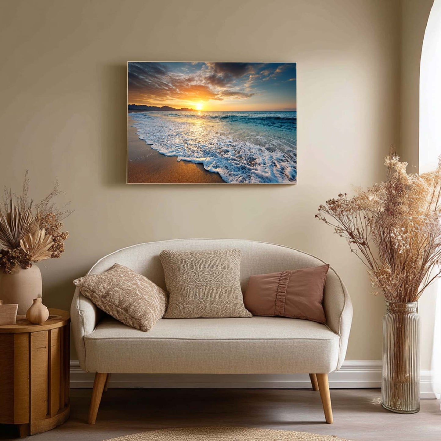 Abstract Oil Painting Sunrise at Sea