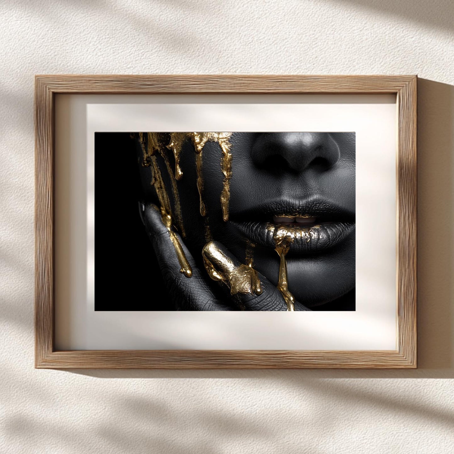 Abstract Beautiful African Woman Portrait