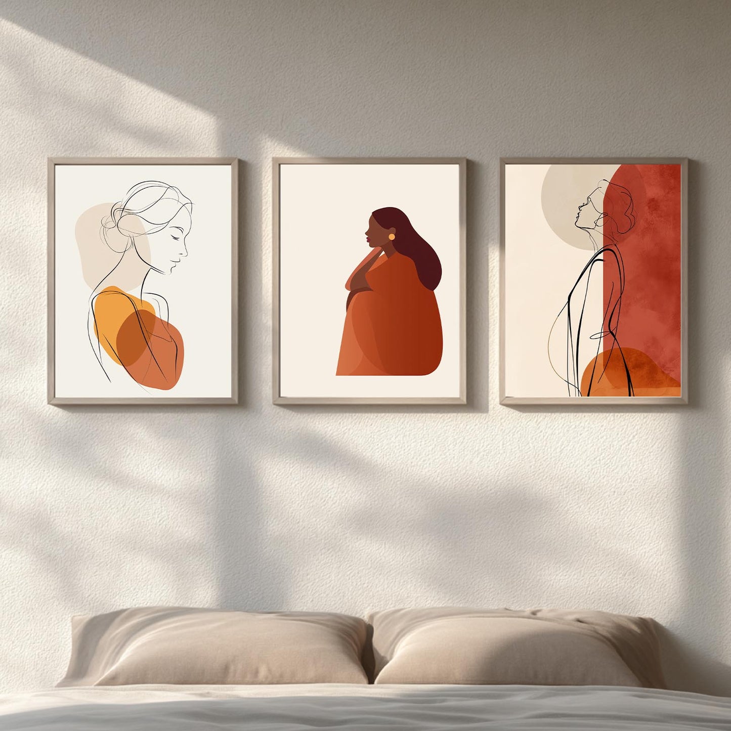Abstract Female Portrait Line