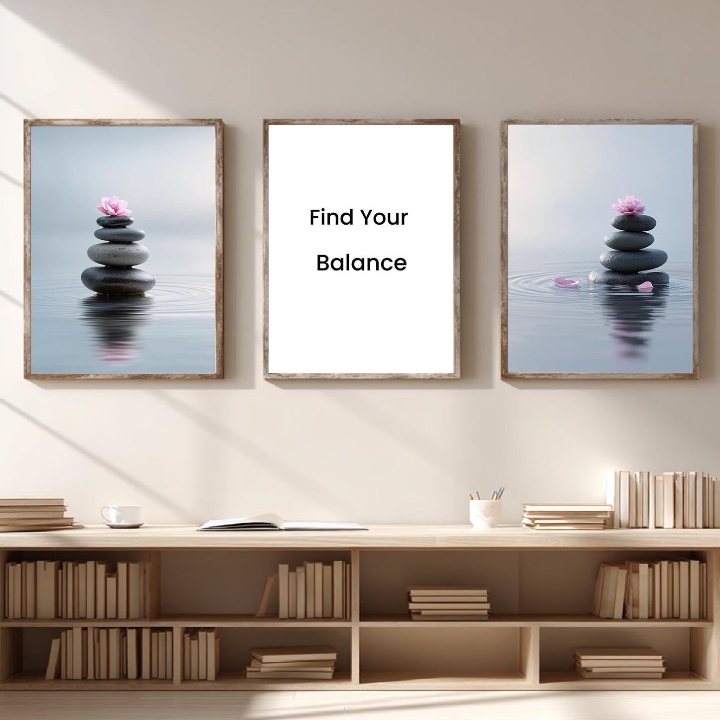 Zen Stone Balance Abstract