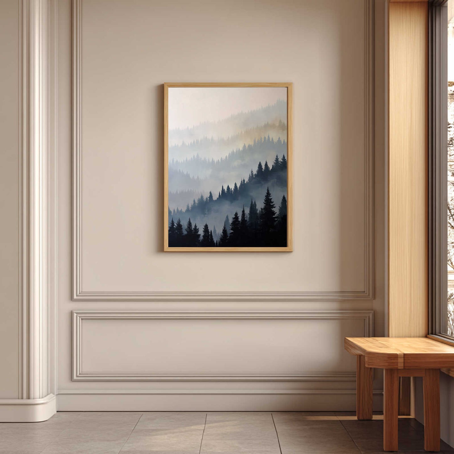 Abstract Landscape Mountain Forest