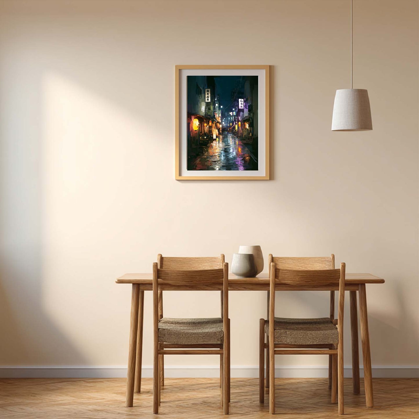 Abstract Landscapes Street Night Scenes Vintage