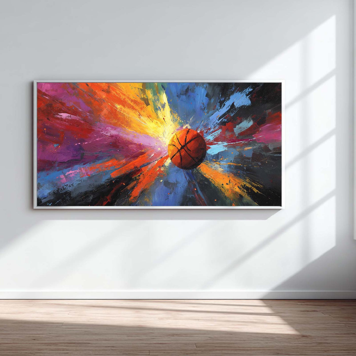 Abstract Oil Painting Basketball