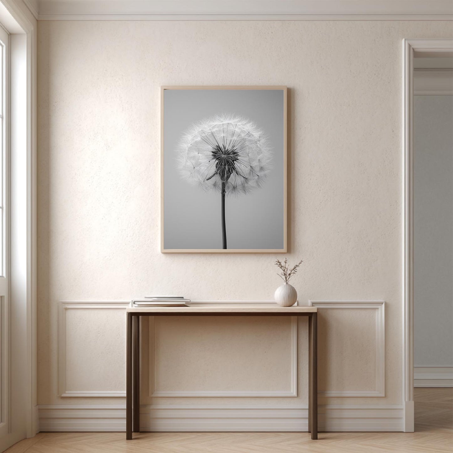 Black and White Dandelion