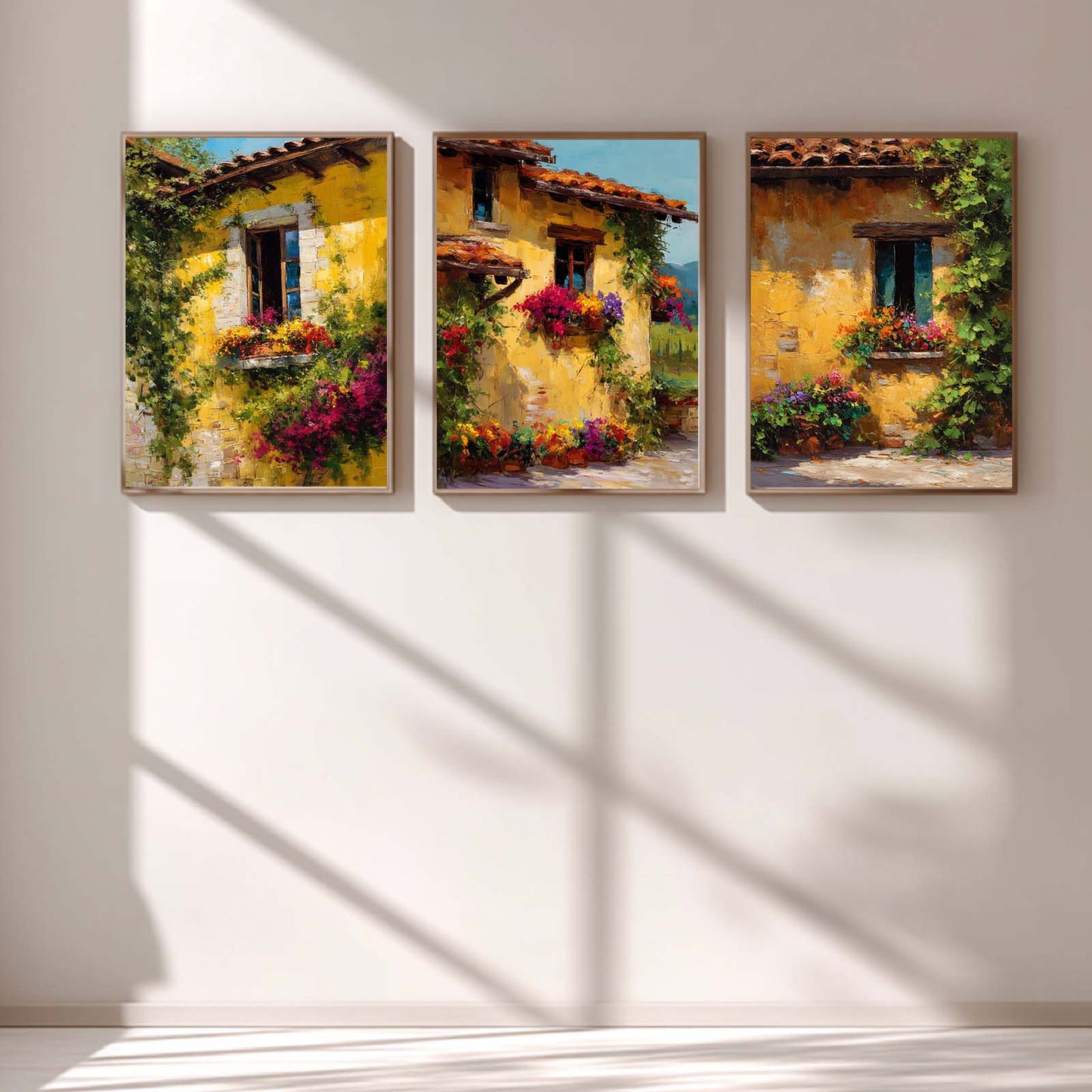 Abstract Country Style Floral Painting