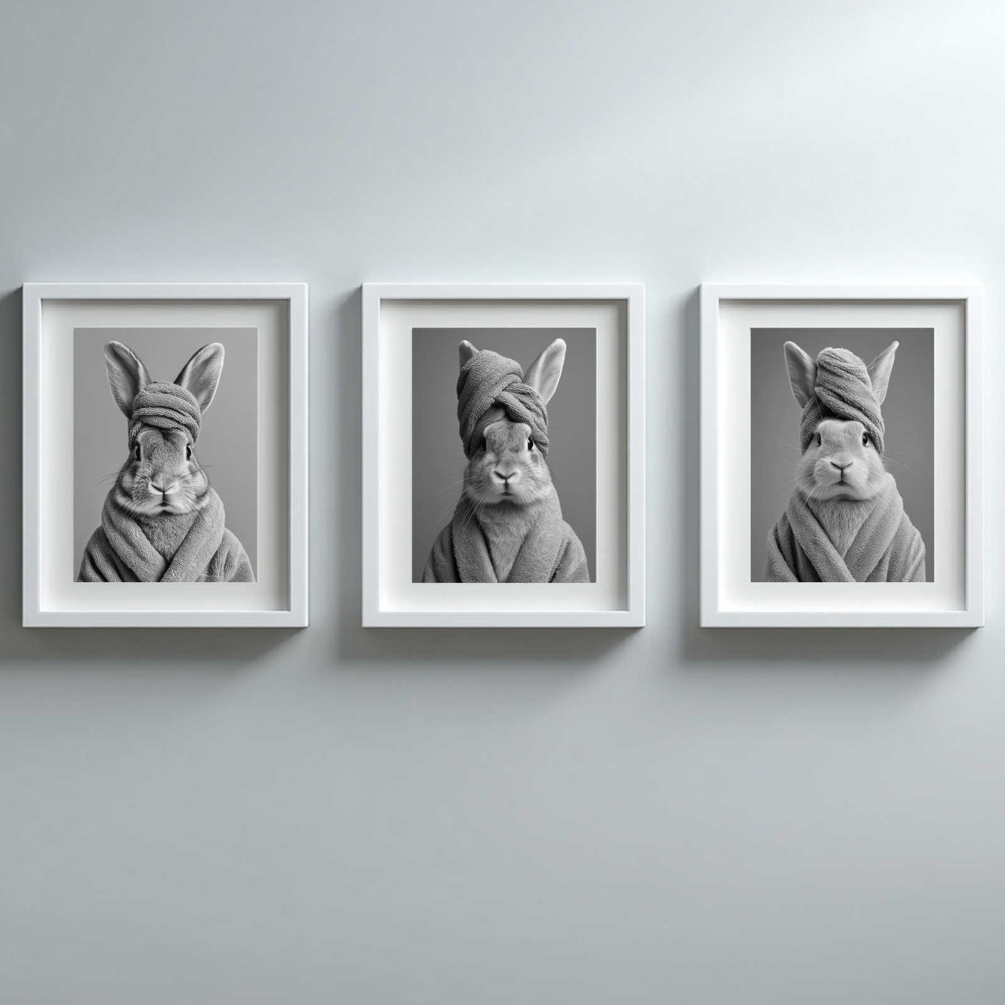 Animals Taking a Bath Abstract Funny