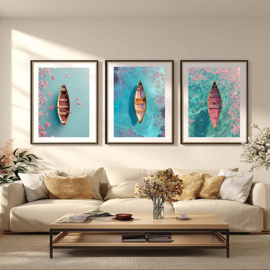 Abstract Pink Sailboat Petals