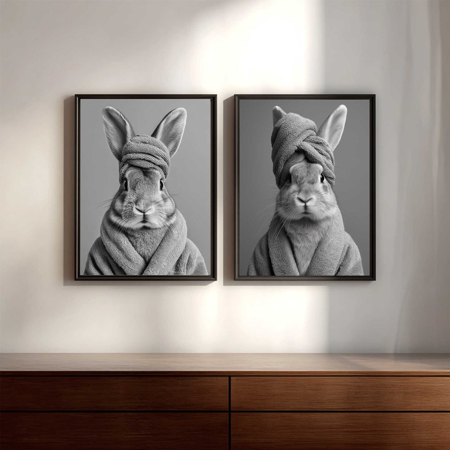 Animals Taking a Bath Abstract Funny