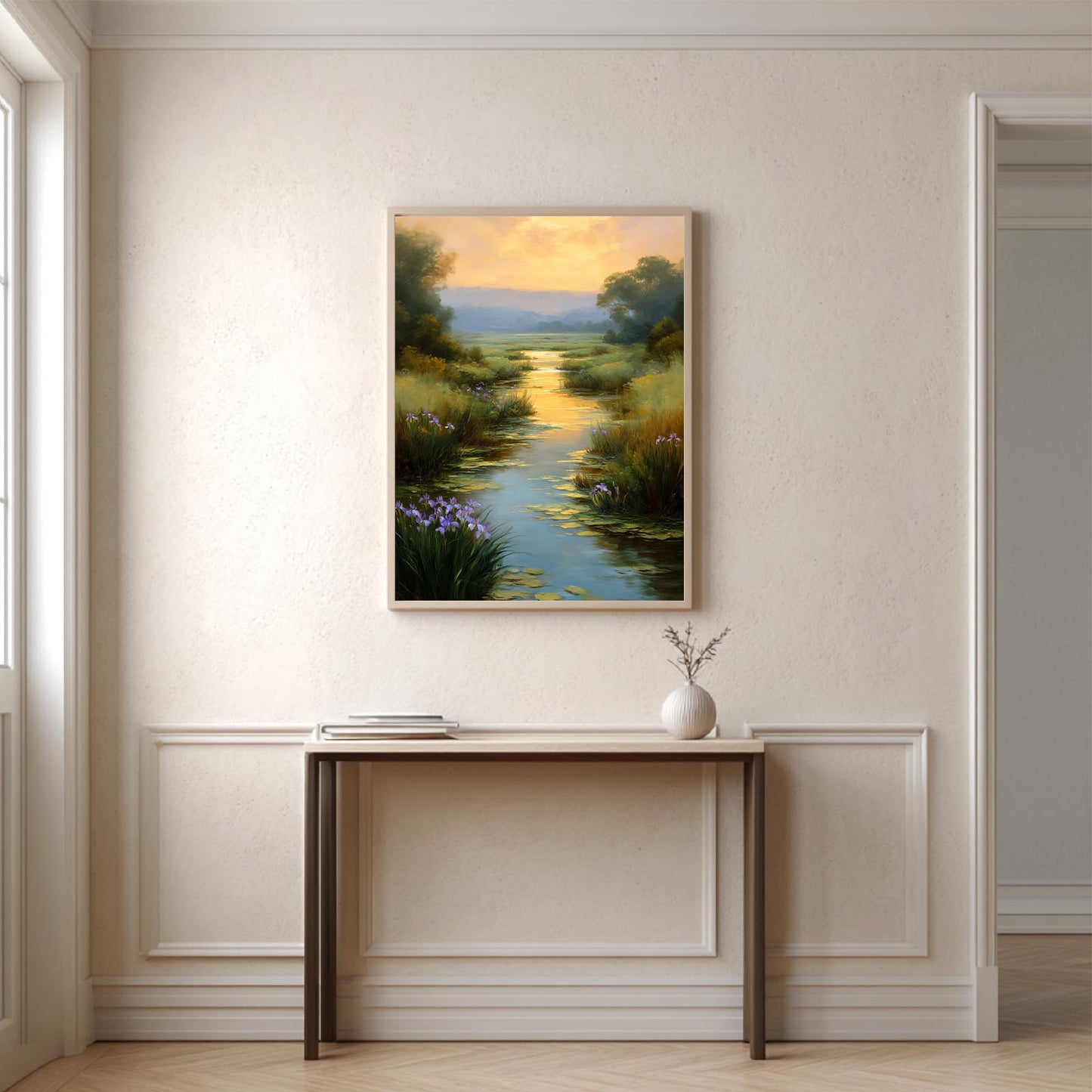 Abstract Landscape Pastoral Stream