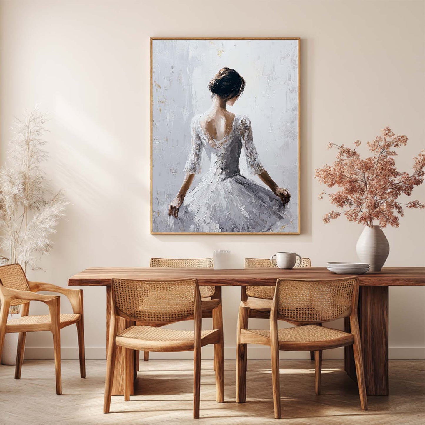 Abstract Oil Painting Ballet Girl