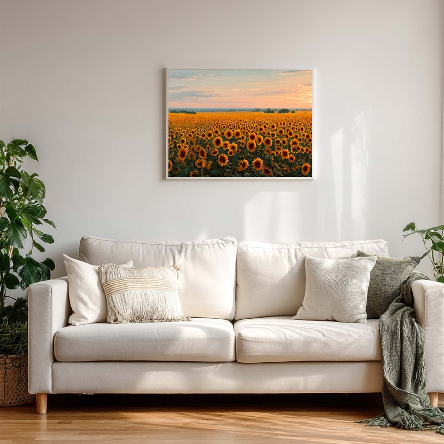 Abstract Landscape Sunflower Fields