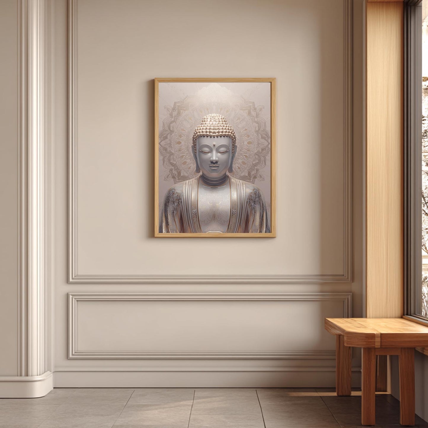 Meditating Buddha Abstract