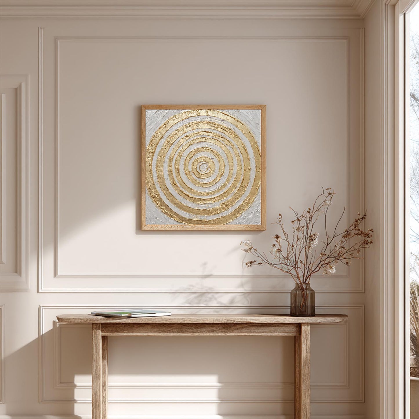 Abstract Golden Whirl