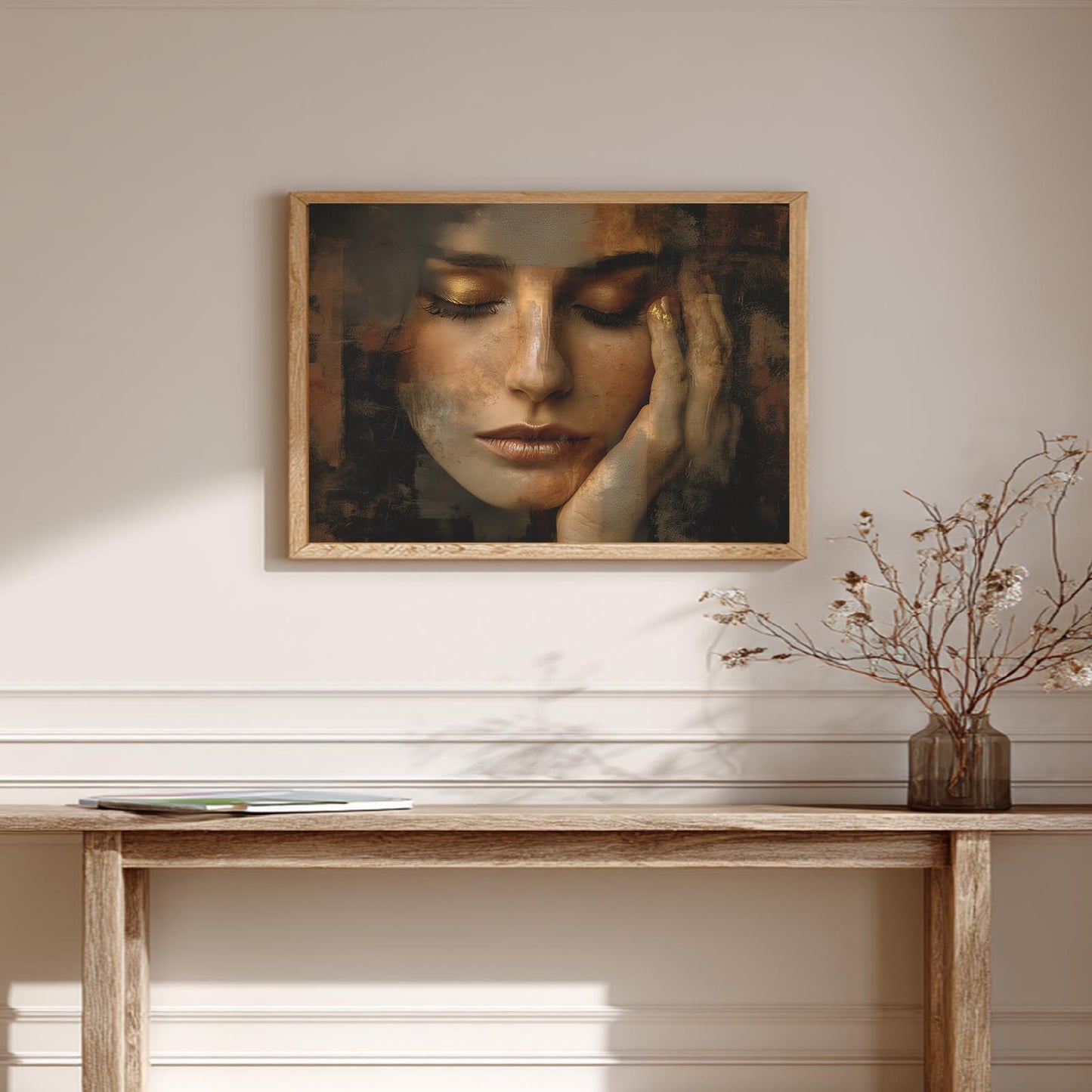Abstract Beautiful Woman Portrait