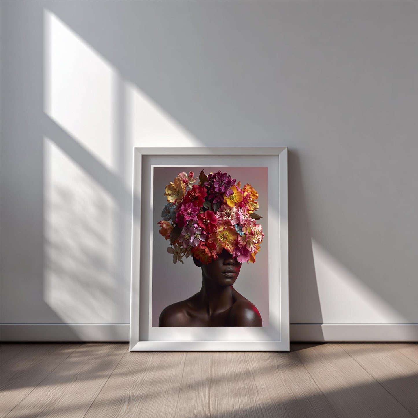 Africa Women Beautiful Flowers
