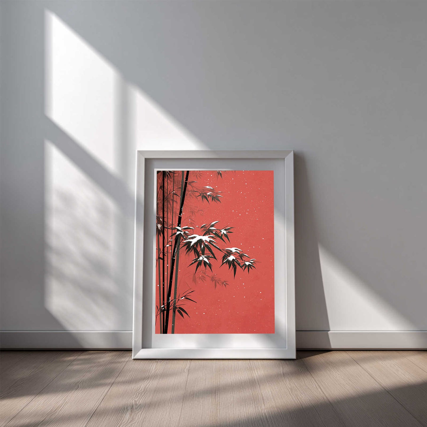 Abstract Landscape Snow Bamboo Chinese Style