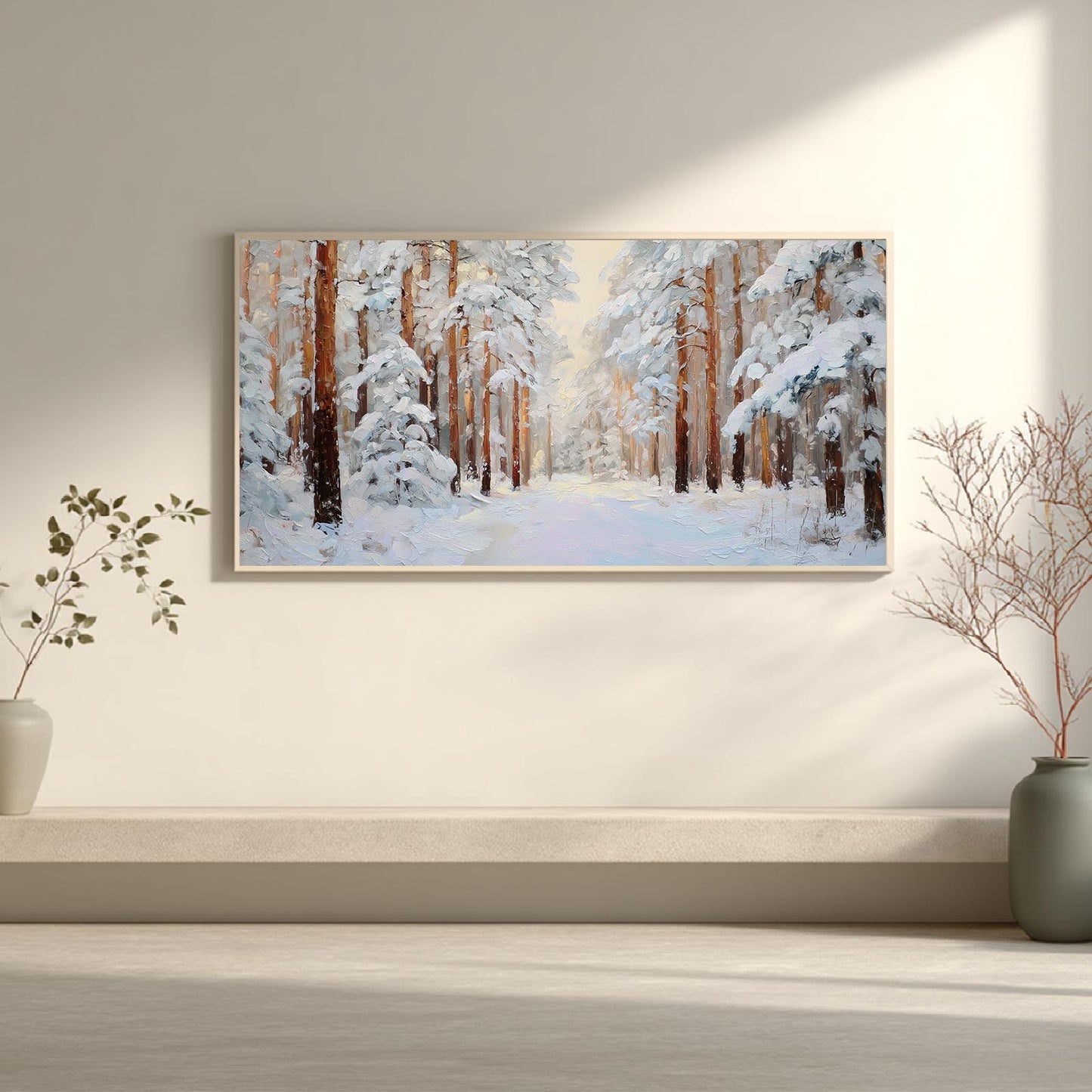 Abstract Landscape Winter Forest