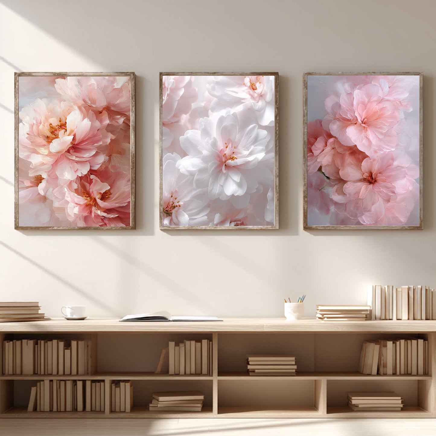 Modern Pink and White Flowers Spring